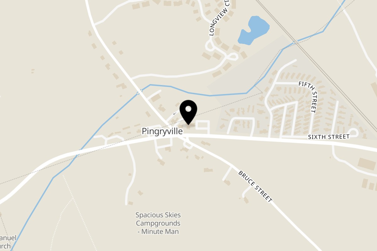 Map showing the location of Chip Shots Pub on 245 Ayer Rd in Littleton